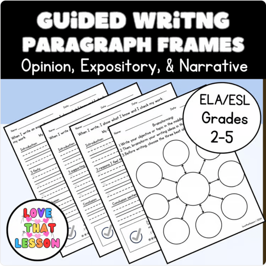 K-5 Writing Resources