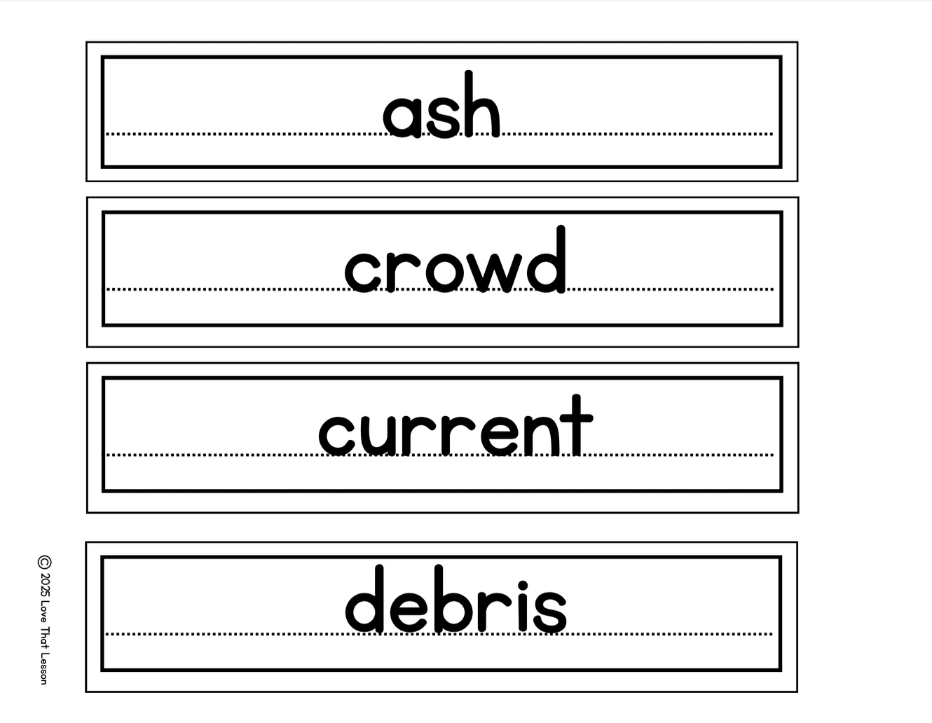 Natural Disasters Academic Vocabulary Word Wall | Earth Science | ESL & ELL Support - Love That Lesson Shop